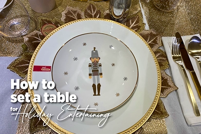 How to set a table for holiday entertaining